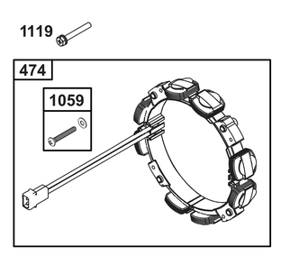 Alternator Group Diagram and Parts List for 356447-0638-F1 200000 - 399999 Briggs and Stratton Engine